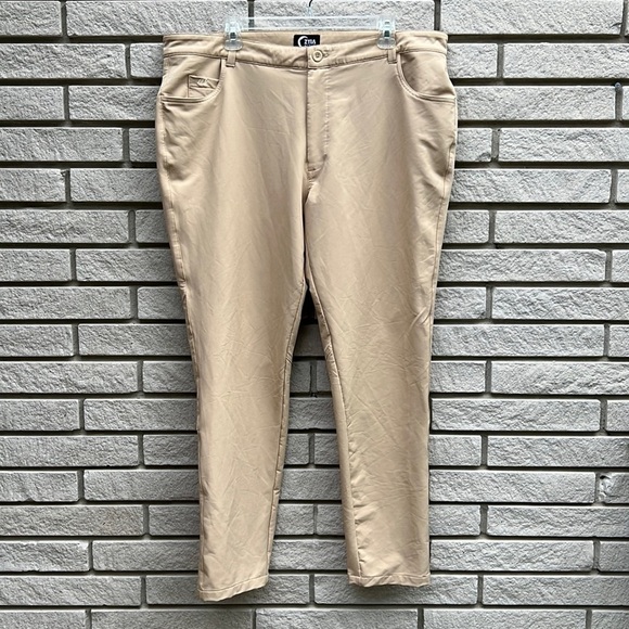 ZYIA Mens Khaki Office Chinos 30” -  Size 3X - Picture 1 of 14